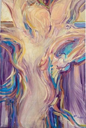 "I got your back!" 24 x 36" oil