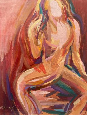 "Zumba 2" oil 8x10"