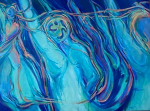 Sea of Zumba" oil 36" x 48"
